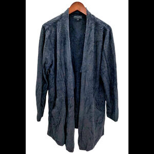 Barefoot Dreams CozyChic Lite Island Wrap Cardigan Black - Regular